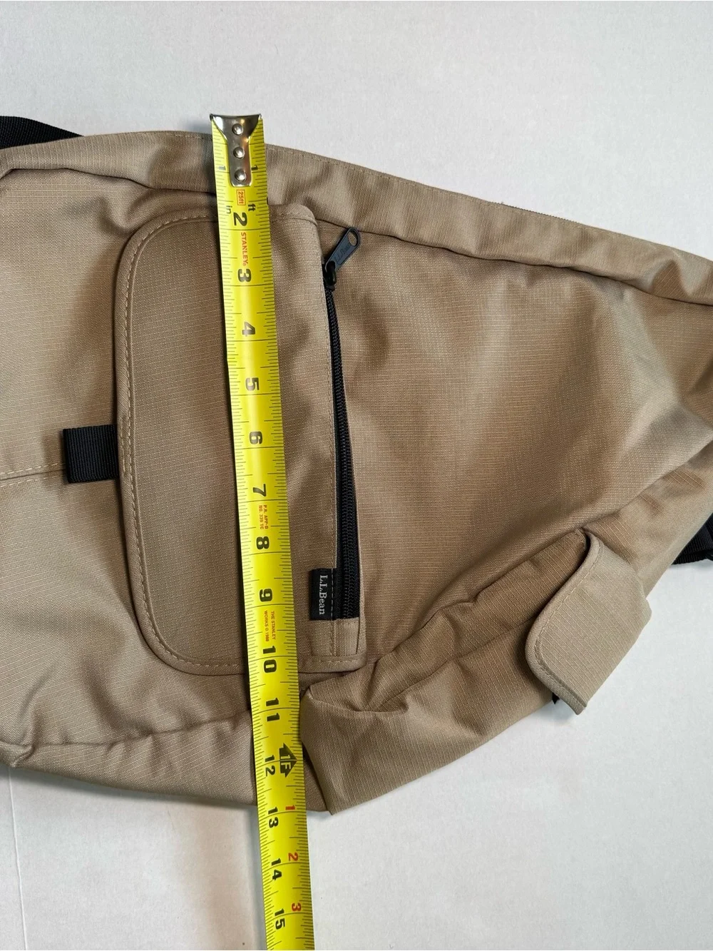 L.L.Bean AmeriBag Healthy Back Sling Bag Tan Vintage Outdoor